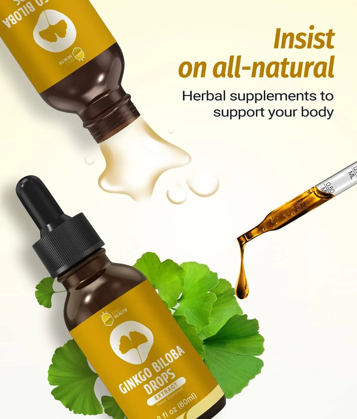 KINGHEALTH - KingHealth Ginkgo Biloba Liquid Extract 2 Fl.Oz. - The Red Vitamin MX - Suplementos Alimenticios - {{ shop.shopifyCountryName }}