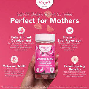 GOJOY NATURALS - GOJOY NATURALS Prenatal Choline & DHA Gummies 60 Gomitas - The Red Vitamin MX - Suplementos Alimenticios - {{ shop.shopifyCountryName }}