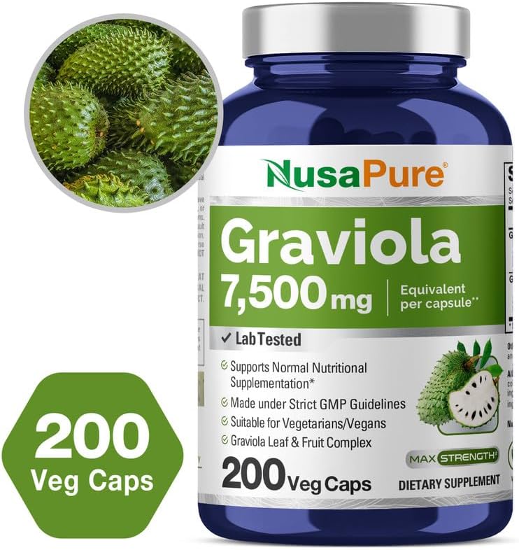 NusaPure Graviola 7,500Mg. 200 Capsulas