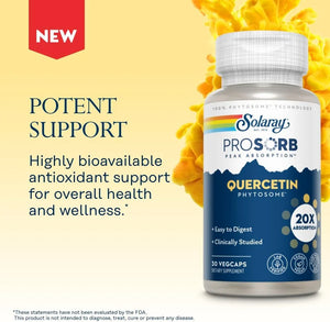 SOLARAY - SOLARAY Quercetin Phytosome 30 Capsulas - The Red Vitamin MX - Suplementos Alimenticios - {{ shop.shopifyCountryName }}