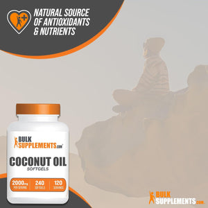 BULK SUPPLEMENTS - Bulk Supplements Coconut Oil 2000Mg. 240 Capsulas Blandas - The Red Vitamin MX - Suplementos Alimenticios - {{ shop.shopifyCountryName }}