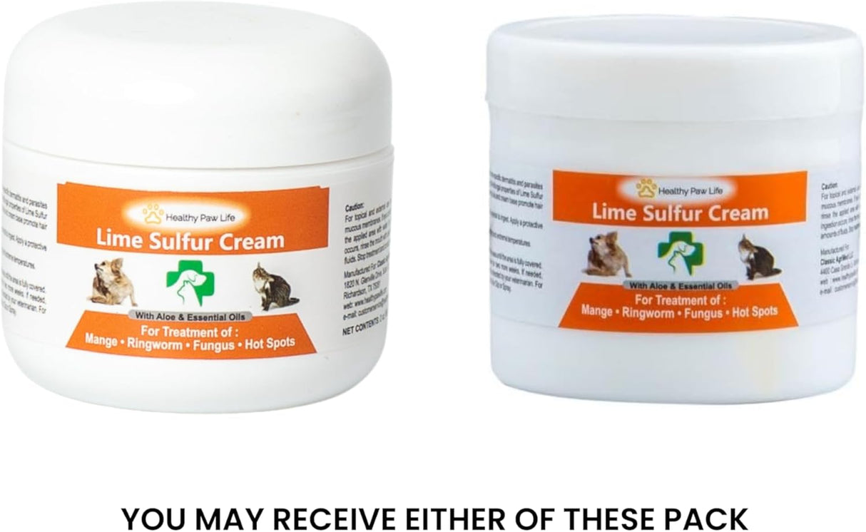 Healthy Paw Life's Lime Sulfur Pet Skin Cream 2 Oz.
