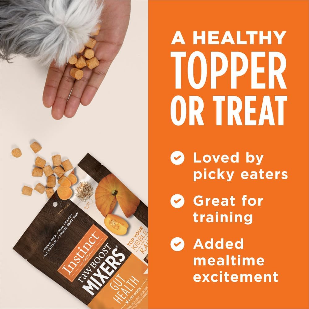 Instinct Raw Boost Mixers Gut Health Freeze-Dried Dog Food Topper 354Gr.