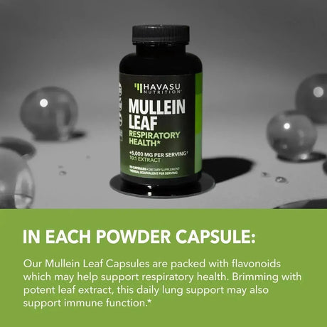 HAVASU NUTRITION - HAVASU NUTRITION Mullein Leaf Extract 180 Capsulas - The Red Vitamin MX - Suplementos Alimenticios - {{ shop.shopifyCountryName }}