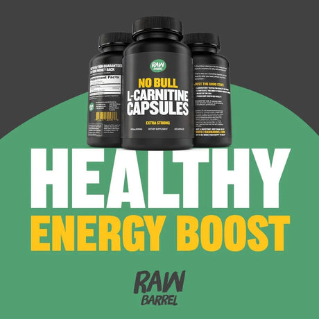 RAW BARREL - Raw Barrel “No Bull” L-Carnitine 500Mg. 120 Capsulas - The Red Vitamin MX - Suplementos Alimenticios - {{ shop.shopifyCountryName }}