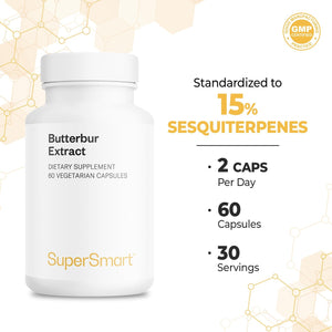 Supersmart Butterbur Extract 60 Capsulas
