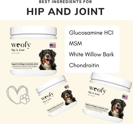 WOOFY - Woofy Maximum Strength Hip & Joint Health Supplement for Dogs 90 Masticables - The Red Vitamin MX - Cuidado De Cadera Y Articulaciones Para Perros - {{ shop.shopifyCountryName }}