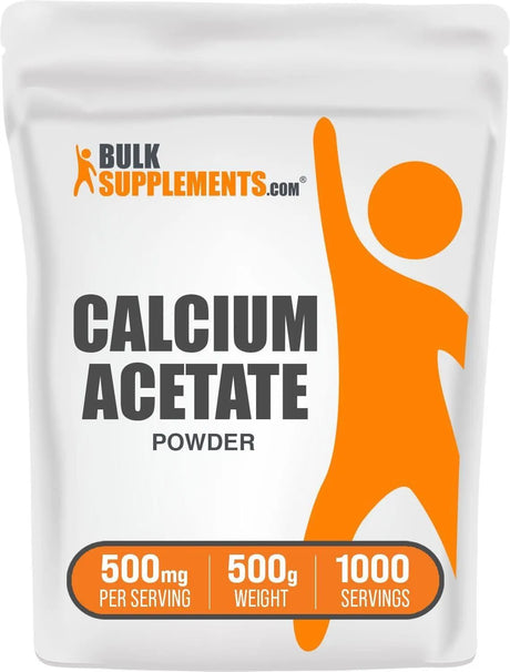 BULK SUPPLEMENTS - Bulk Supplements Calcium Acetate Powder 500Gr. - The Red Vitamin MX - Suplementos Alimenticios - {{ shop.shopifyCountryName }}