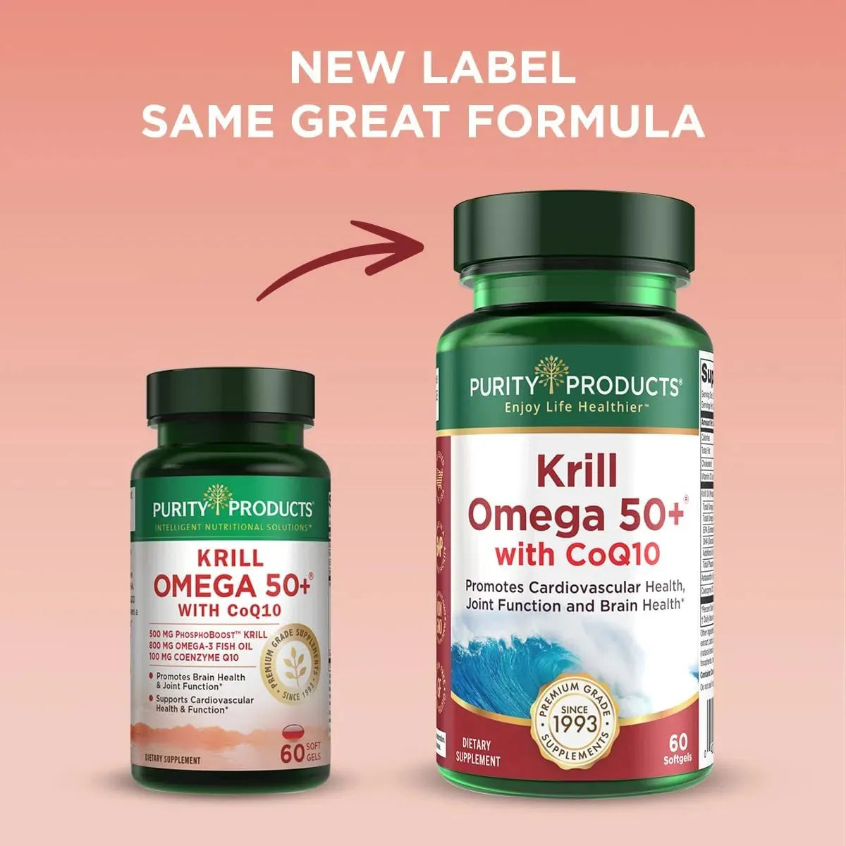 PURITY PRODUCTS - Purity Products Krill Omega 50+ with CoQ10 60 Capsulas Blandas - The Red Vitamin MX - Suplementos Alimenticios - {{ shop.shopifyCountryName }}