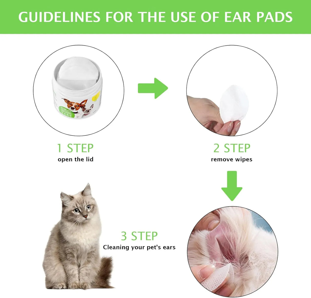 ELAIMEI - ELAIMEI Dog Ear Wipes 50 Toallitas - The Red Vitamin MX - Cuidado Del Oído De Perros - {{ shop.shopifyCountryName }}