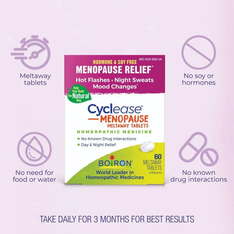 BOIRON - Boiron Cyclease Menopause 60 Tabletas - The Red Vitamin MX - Suplementos Alimenticios - {{ shop.shopifyCountryName }}