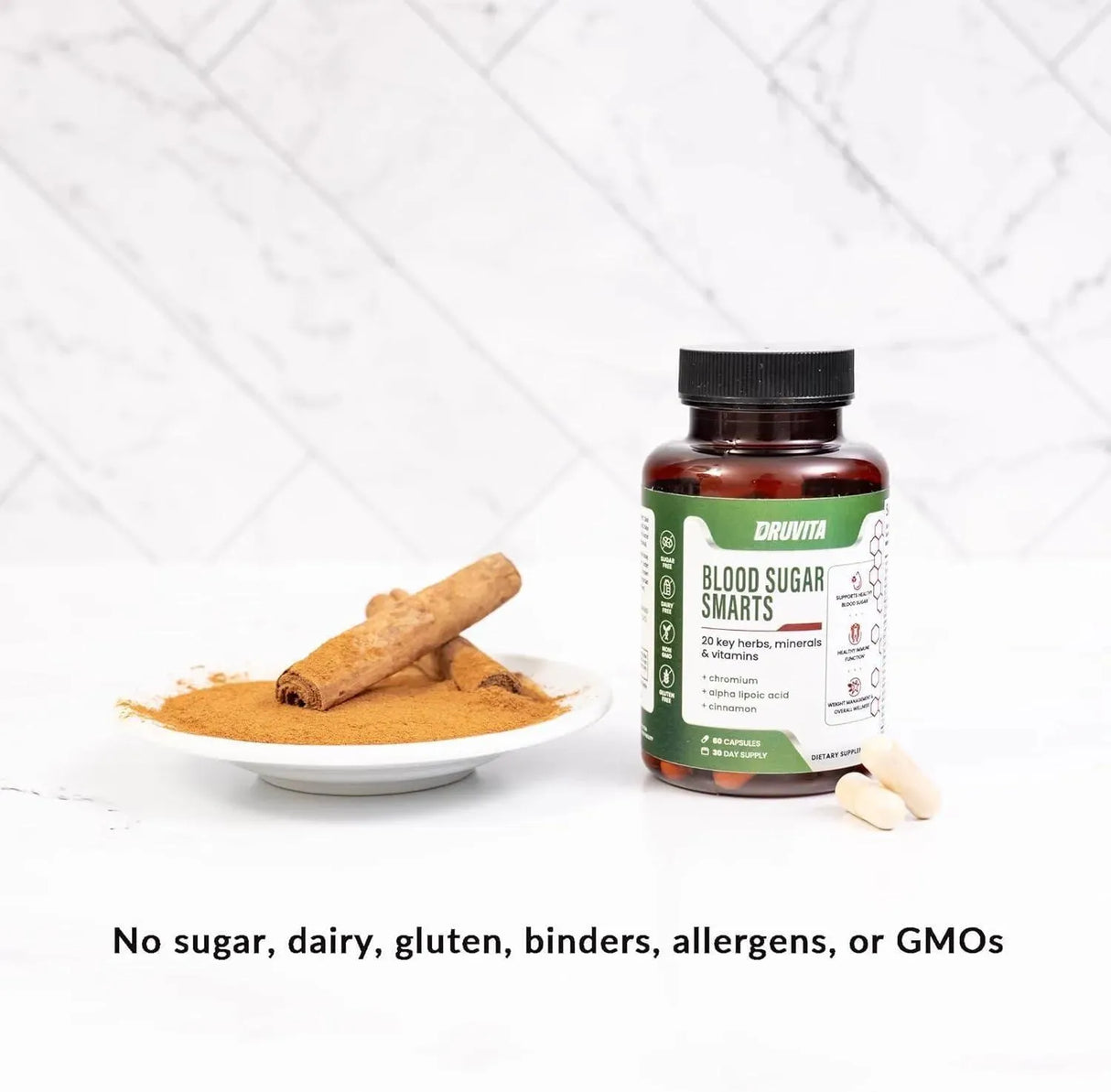 DRUVITA - Druvita Blood Sugar Smarts 60 Capsulas - The Red Vitamin MX - Suplementos Alimenticios - {{ shop.shopifyCountryName }}
