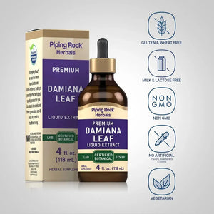 PIPING ROCK - Piping Rock Damiana Leaf Tincture 4 Fl.Oz. - The Red Vitamin MX - Suplementos Alimenticios - {{ shop.shopifyCountryName }}