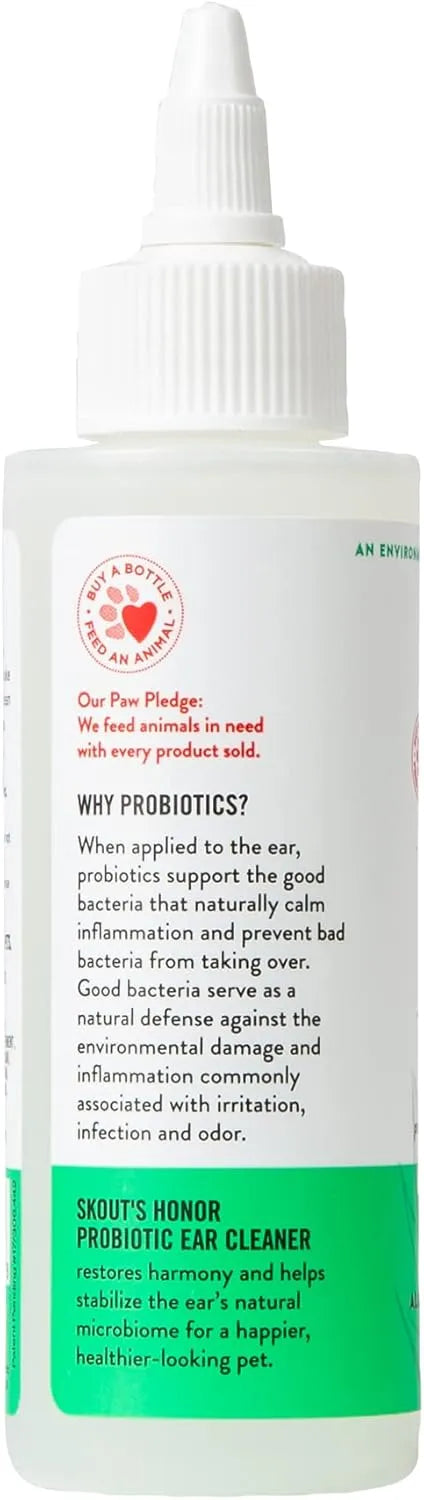SKOUT'S HONOR - SKOUT'S HONOR Dog Ear Cleaner Solution with Aloe Vera 4 Fl.Oz. - The Red Vitamin MX - Cuidado Del Oído De Perros - {{ shop.shopifyCountryName }}