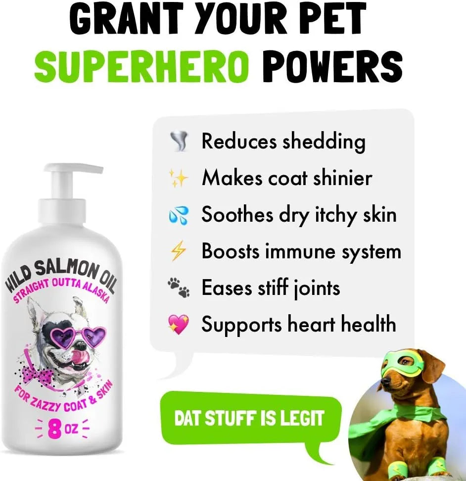 LEGITPET - LEGITPET Wild Alaskan Salmon Oil for Dogs & Cats 8 Fl.Oz. - The Red Vitamin MX - Aceite De Pescado Para Perros - {{ shop.shopifyCountryName }}