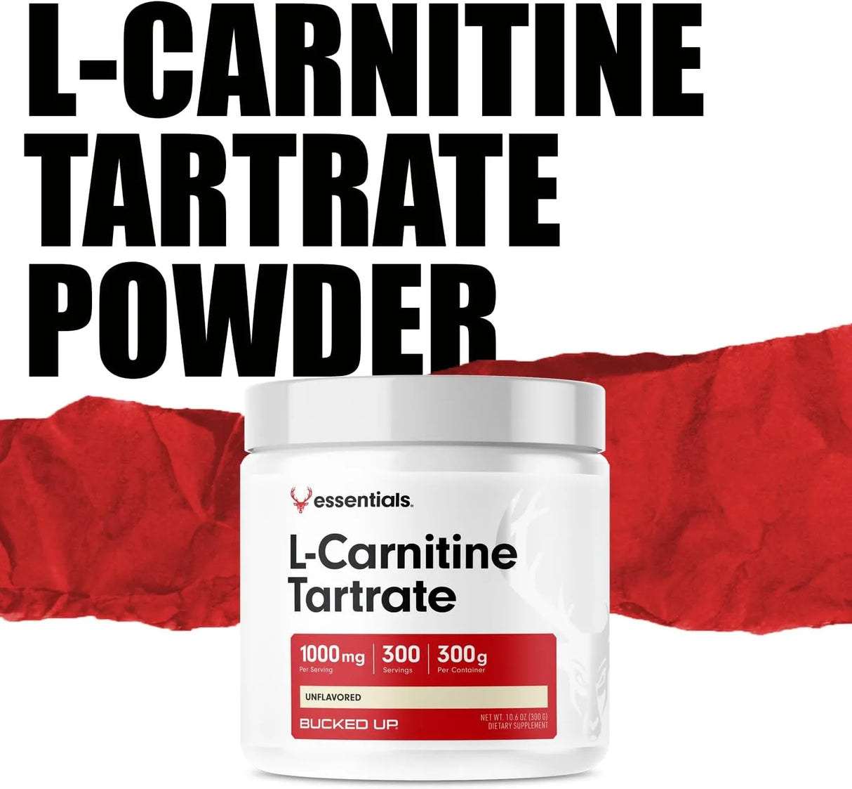 BUCKED UP - Bucked Up L-Carnitine Tartrate Powder 1000Mg. 300 Servicios 300Gr. - The Red Vitamin MX - Suplementos Alimenticios - {{ shop.shopifyCountryName }}