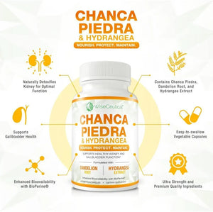 WISECEUTICAL - Wiseceutical Max Strength Chanca Piedra 60 Capsulas - The Red Vitamin MX - Suplementos Alimenticios - {{ shop.shopifyCountryName }}