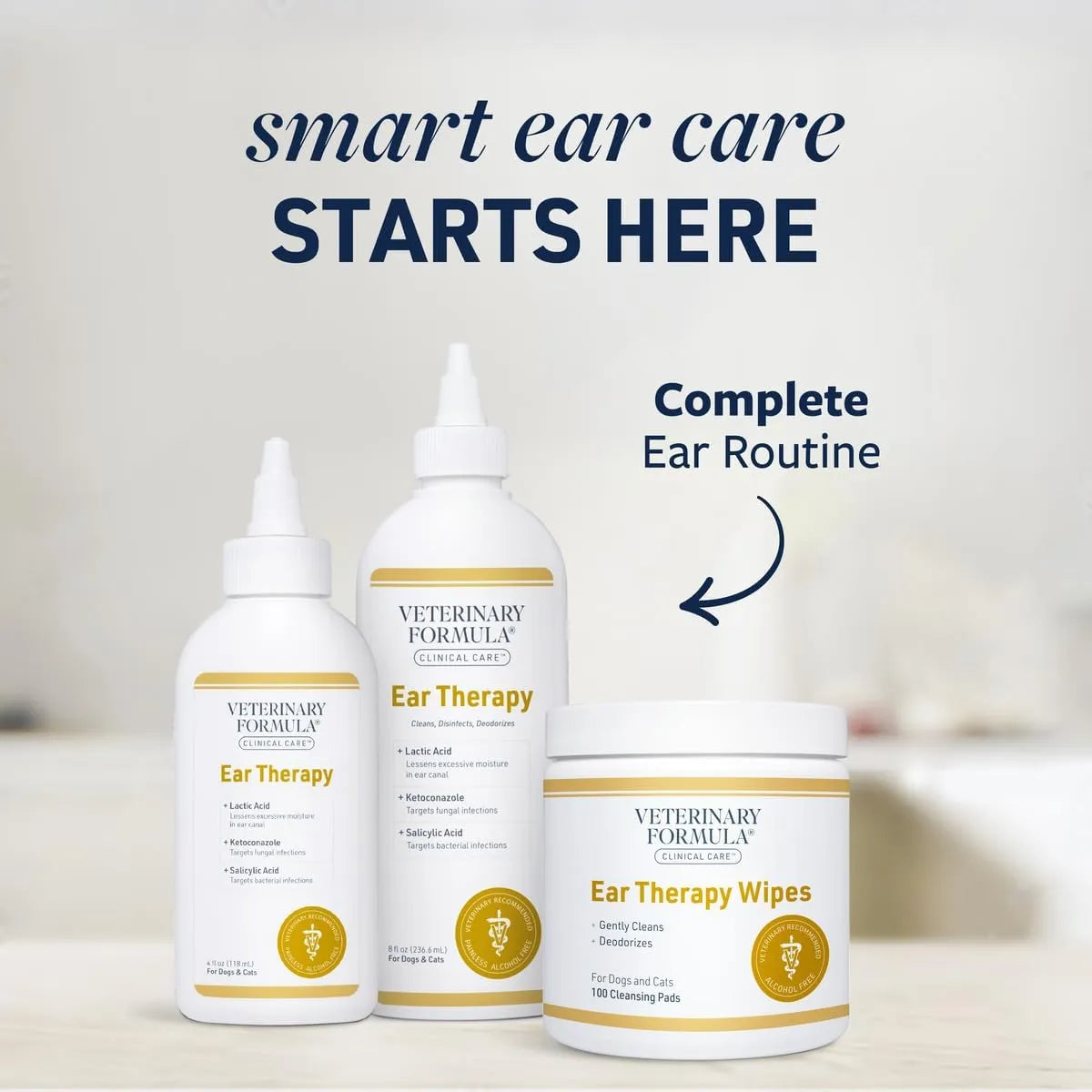 VETERINARY FORMULA - Veterinary Formula Clinical Care Ear Therapy Wipes 100 Toallitas - The Red Vitamin MX - Cuidado Del Oído De Perros - {{ shop.shopifyCountryName }}