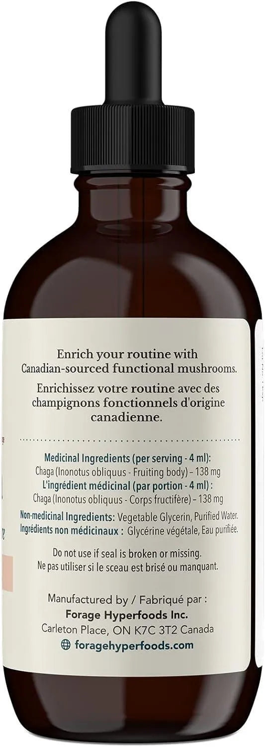 FORAGE HYPERFOODS - Forage Hyperfoods Alcohol-Free Canadian Wild Chaga Superfood Liquid 118Ml. - The Red Vitamin MX - Suplementos Alimenticios - {{ shop.shopifyCountryName }}