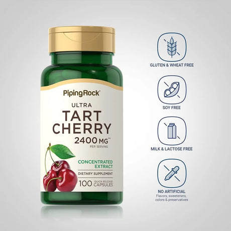 PIPING ROCK - Piping Rock Tart Cherry 2400Mg. 100 Capsulas - The Red Vitamin MX - Suplementos Alimenticios - {{ shop.shopifyCountryName }}