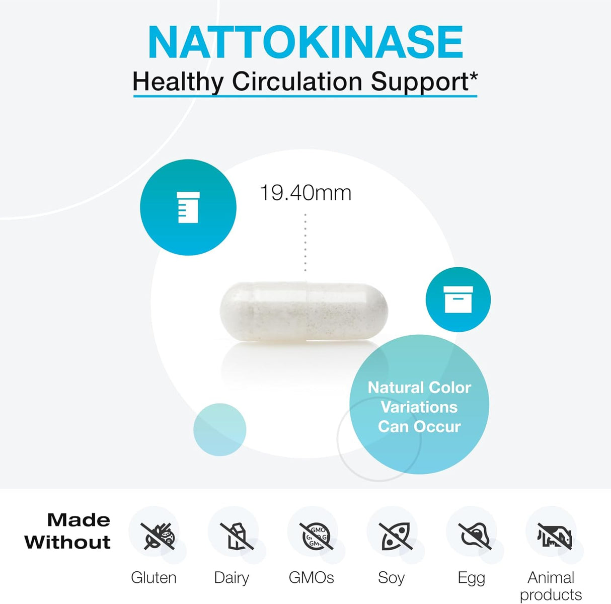 XYMOGEN Nattokinase 2000 FU 60 Capsulas