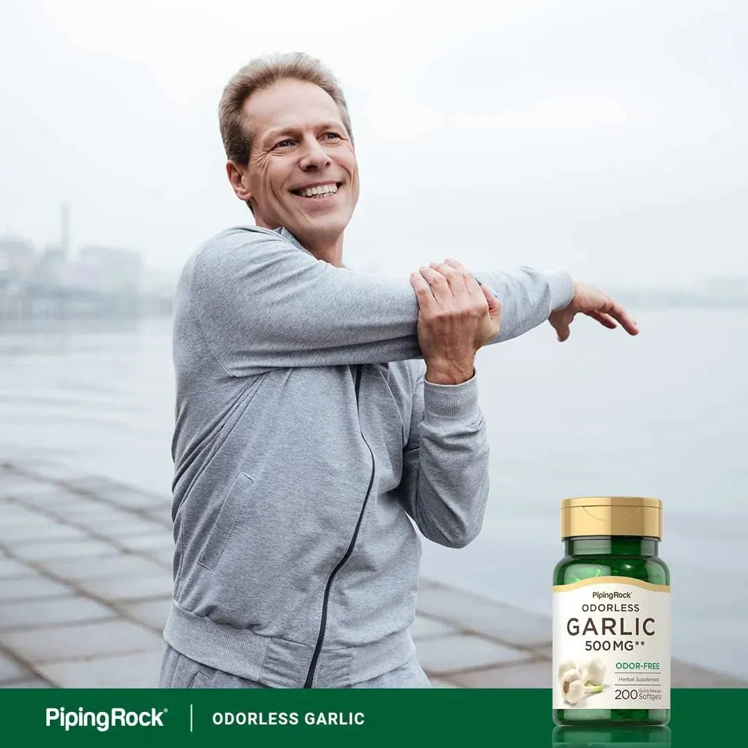 PIPING ROCK - Piping Rock Odorless Garlic 500Mg. 200 Capsulas Blandas - The Red Vitamin MX - Suplementos Alimenticios - {{ shop.shopifyCountryName }}