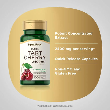 PIPING ROCK - Piping Rock Tart Cherry 2400Mg. 100 Capsulas - The Red Vitamin MX - Suplementos Alimenticios - {{ shop.shopifyCountryName }}