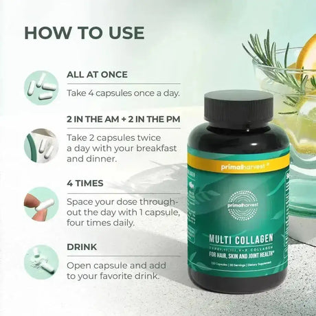 PRIMAL HARVEST - Primal Harvest Multi Collagen 120 Capsulas - The Red Vitamin MX - Suplementos Alimenticios - {{ shop.shopifyCountryName }}