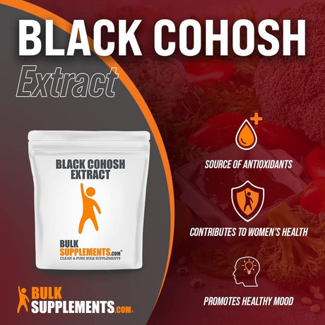 Bulk Supplements Black Cohosh Extract Powder 500Gr.