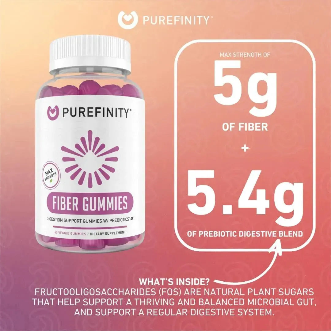 PUREFINITY - PUREFINITY Fiber FOS Inulin Gummies 60 Gomitas - The Red Vitamin MX - Suplementos Alimenticios - {{ shop.shopifyCountryName }}