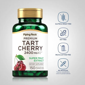 PIPING ROCK - Piping Rock Tart Cherry Extract 2400Mg. 150 Capsulas - The Red Vitamin MX - Suplementos Alimenticios - {{ shop.shopifyCountryName }}