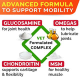 STRELLALAB - STRELLALAB Senior Advanced Glucosamine Chondroitin Joint for Dogs Bacon Flavor 120 Masticables - The Red Vitamin MX - Cuidado De Cadera Y Articulaciones Para Perros - {{ shop.shopifyCountryName }}