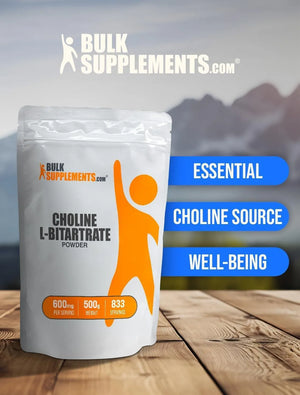 BULK SUPPLEMENTS - Bulk Supplements Choline Bitartrate Powder 500Gr. - The Red Vitamin MX - Suplementos Alimenticios - {{ shop.shopifyCountryName }}