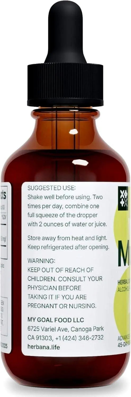 HERBANA - Herbana Mullein Drops Lung Detox & Lung Cleanse 2 Fl.Oz. - The Red Vitamin MX - Suplementos Alimenticios - {{ shop.shopifyCountryName }}