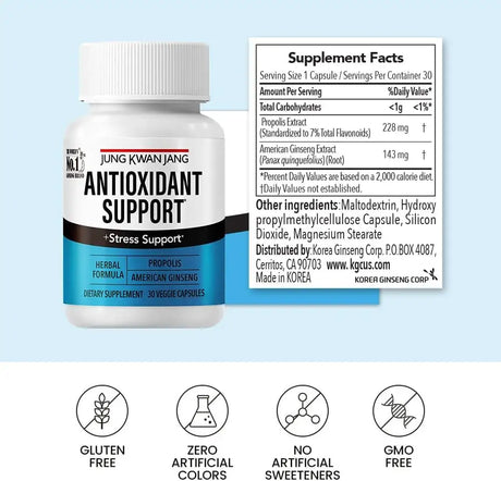 JUNGKWANJANG - JungKwanJang Antioxidant Support Blend 30 Capsulas - The Red Vitamin MX - Suplementos Alimenticios - {{ shop.shopifyCountryName }}