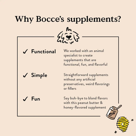 BOCCE'S BAKERY - Bocce's Bakery Hip & Joint Supplement for Dogs 60 Masticables - The Red Vitamin MX - Cuidado De Cadera Y Articulaciones Para Perros - {{ shop.shopifyCountryName }}