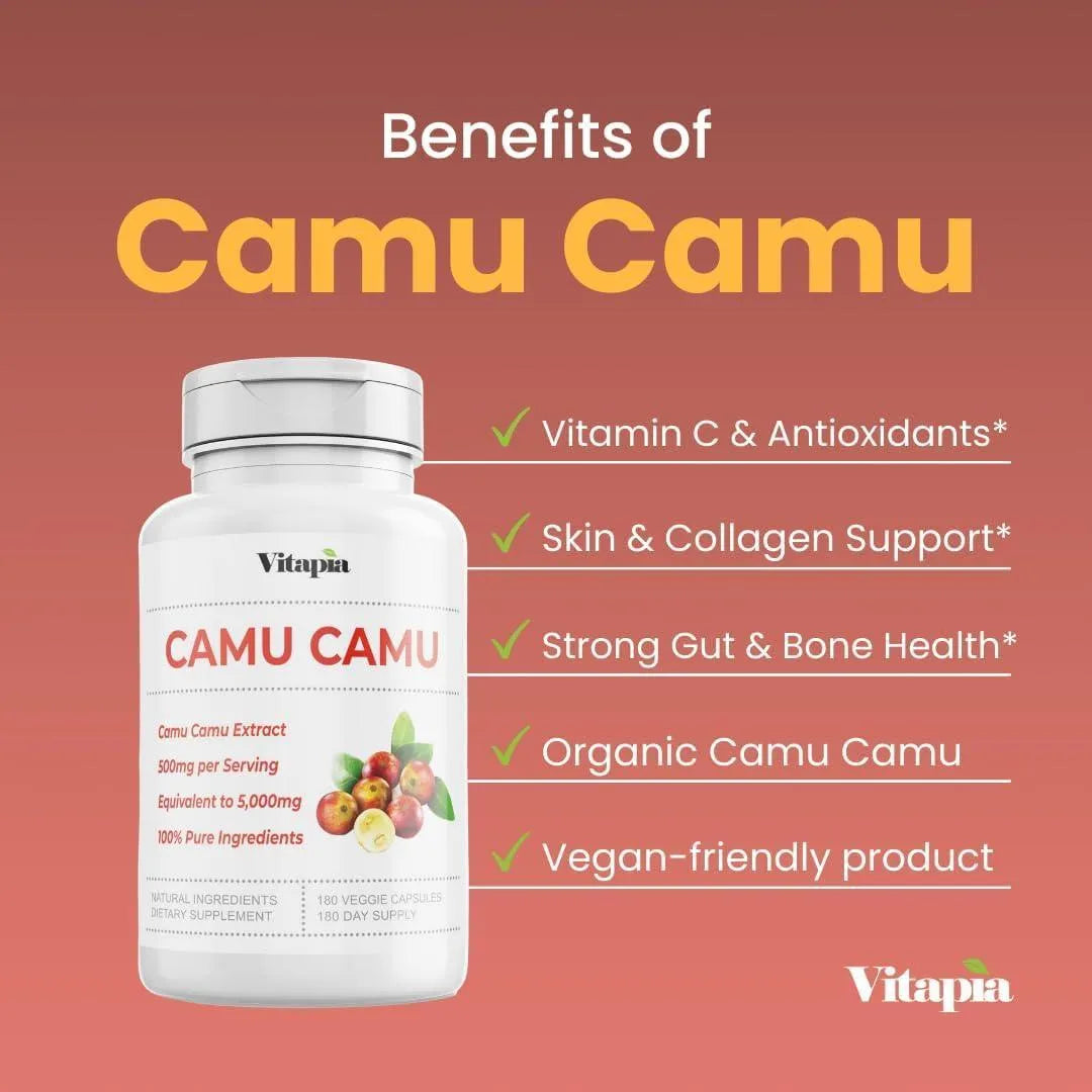 VITAPIA - Vitapia Camu Camu Extract 5,000Mg. 180 Capsulas - The Red Vitamin MX - Suplementos Alimenticios - {{ shop.shopifyCountryName }}