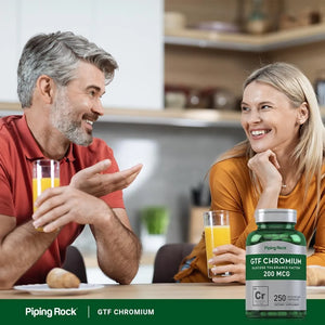 PIPING ROCK - Piping Rock GTF Chromium 200mcg 250 Capsulas - The Red Vitamin MX - Suplementos Alimenticios - {{ shop.shopifyCountryName }}