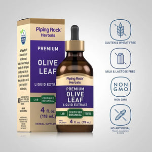 PIPING ROCK - Piping Rock Olive Leaf Extract Liquid Drops 4 Fl.Oz. - The Red Vitamin MX - Suplementos Alimenticios - {{ shop.shopifyCountryName }}