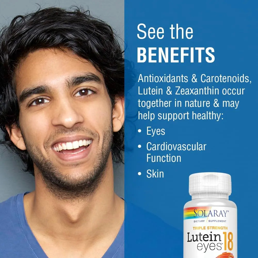 SOLARAY - Solaray Triple Strength Lutein Eyes 18Mg. 60 Capsulas - The Red Vitamin MX - Suplementos Alimenticios - {{ shop.shopifyCountryName }}