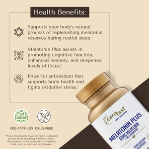 CAREFAST - CAREFAST Melatonin Plus Extra Strength 60Mg. 90 Capsulas - The Red Vitamin MX - Suplementos Alimenticios - {{ shop.shopifyCountryName }}