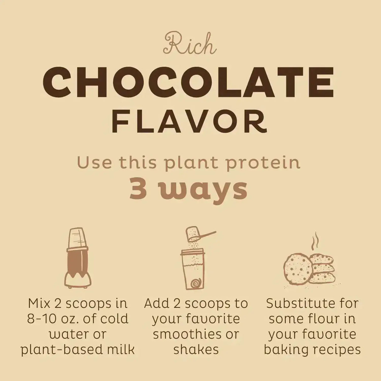 KOS - KOS Organic Plant Based Protein Powder Chocolate 15 Servicios 585Gr. - The Red Vitamin MX - Suplementos Alimenticios - {{ shop.shopifyCountryName }}