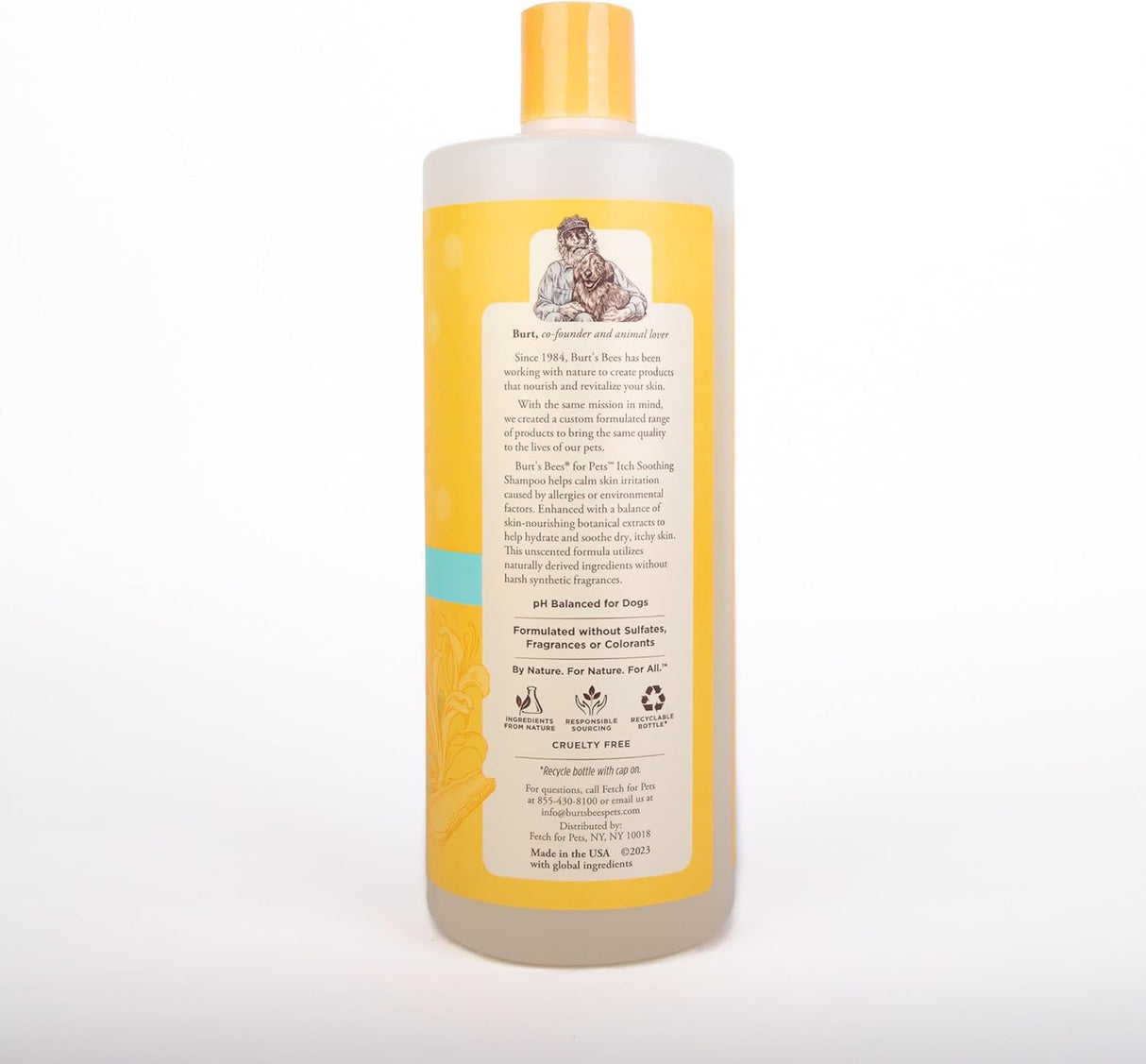 Burt's Bees for Pets Itch Soothing Shampoo with Honeysuckle 32 Fl.Oz.