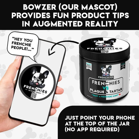 FRENCHIES VS EVERYBODY - Frenchies vs Everybody French Bulldog Optimized Dog Teeth Cleaning Powder 60 Servicios - The Red Vitamin MX - Cuidado Dental Para Perros - {{ shop.shopifyCountryName }}