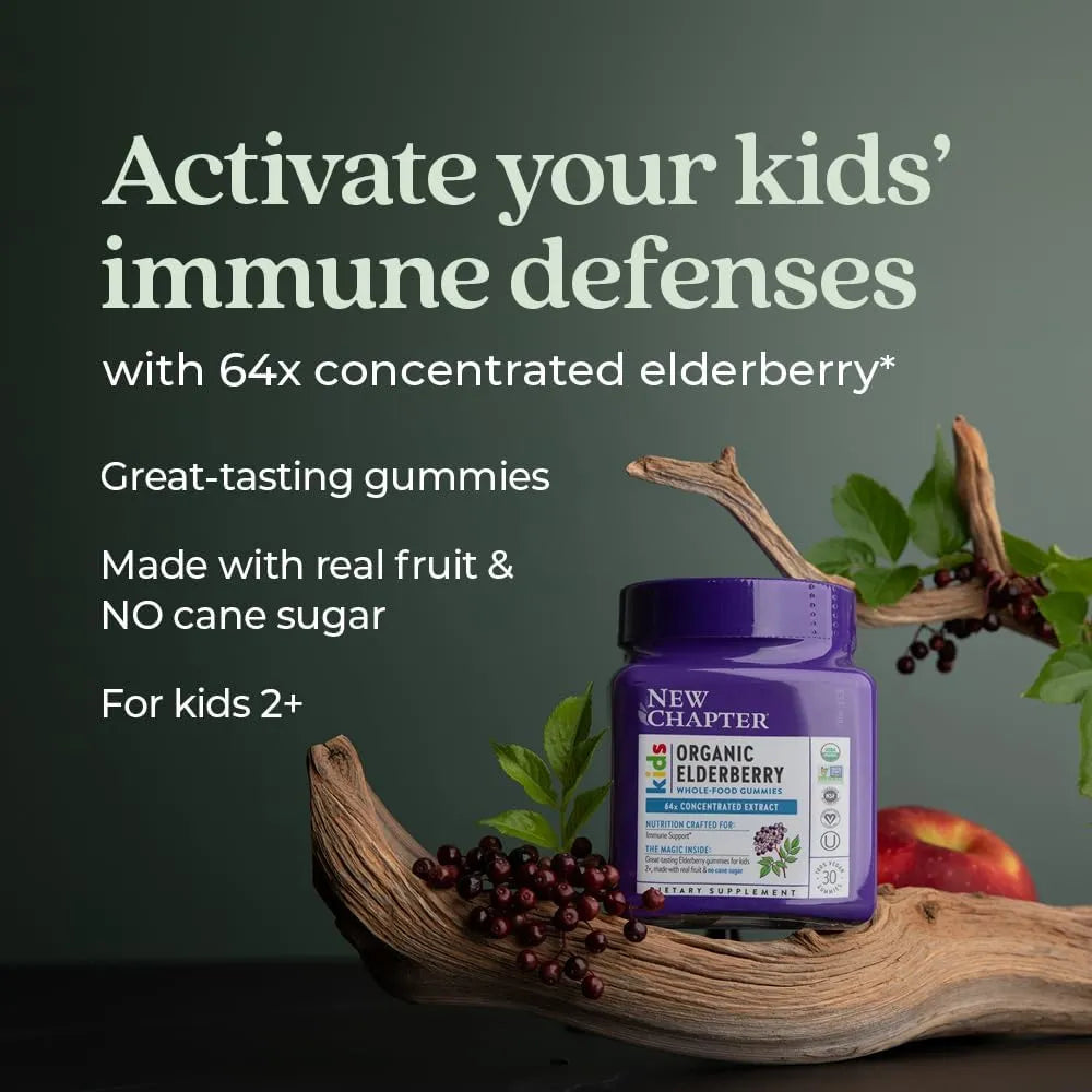 NEW CHAPTER - New Chapter Elderberry Gummies for Kids 2+ 30 Gomitas - The Red Vitamin MX - Suplementos Alimenticios - {{ shop.shopifyCountryName }}