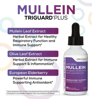 OXYGEN NUTRITION - Oxygen Nutrition TriGuard MULLEIN Plus 2 Fl.Oz. - The Red Vitamin MX - Suplementos Alimenticios - {{ shop.shopifyCountryName }}