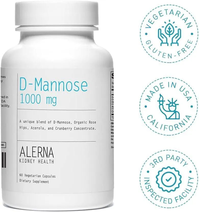 ALERNA - Alerna D-Mannose 1000Mg. 60 Capsulas - The Red Vitamin MX - Suplementos Alimenticios - {{ shop.shopifyCountryName }}