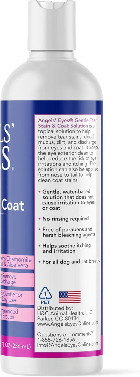 ANGELS' EYES - ANGELS' EYES Gentle Tear Stain Solution for Dogs and Cats 8 Fl.Oz. - The Red Vitamin MX - Cuidado De Los Ojos De Los Perros - {{ shop.shopifyCountryName }}