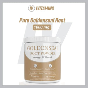 IVITAMINS - iVitamins Goldenseal Powder 115 Servicios - The Red Vitamin MX - Suplementos Alimenticios - {{ shop.shopifyCountryName }}