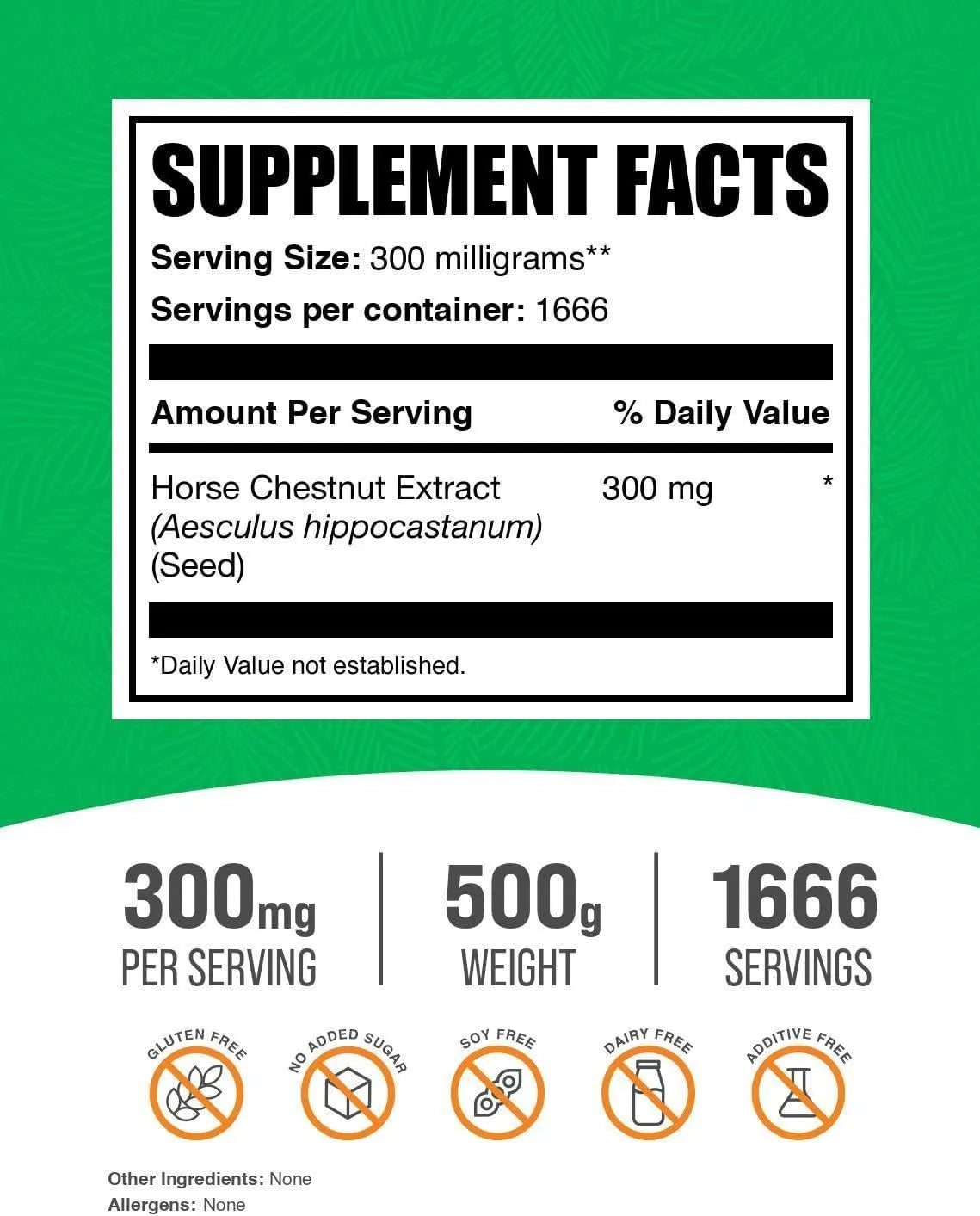 BULK SUPPLEMENTS - Bulk Supplements Horse Chestnut Extract Powder 500Gr. - The Red Vitamin MX - Suplementos Alimenticios - {{ shop.shopifyCountryName }}